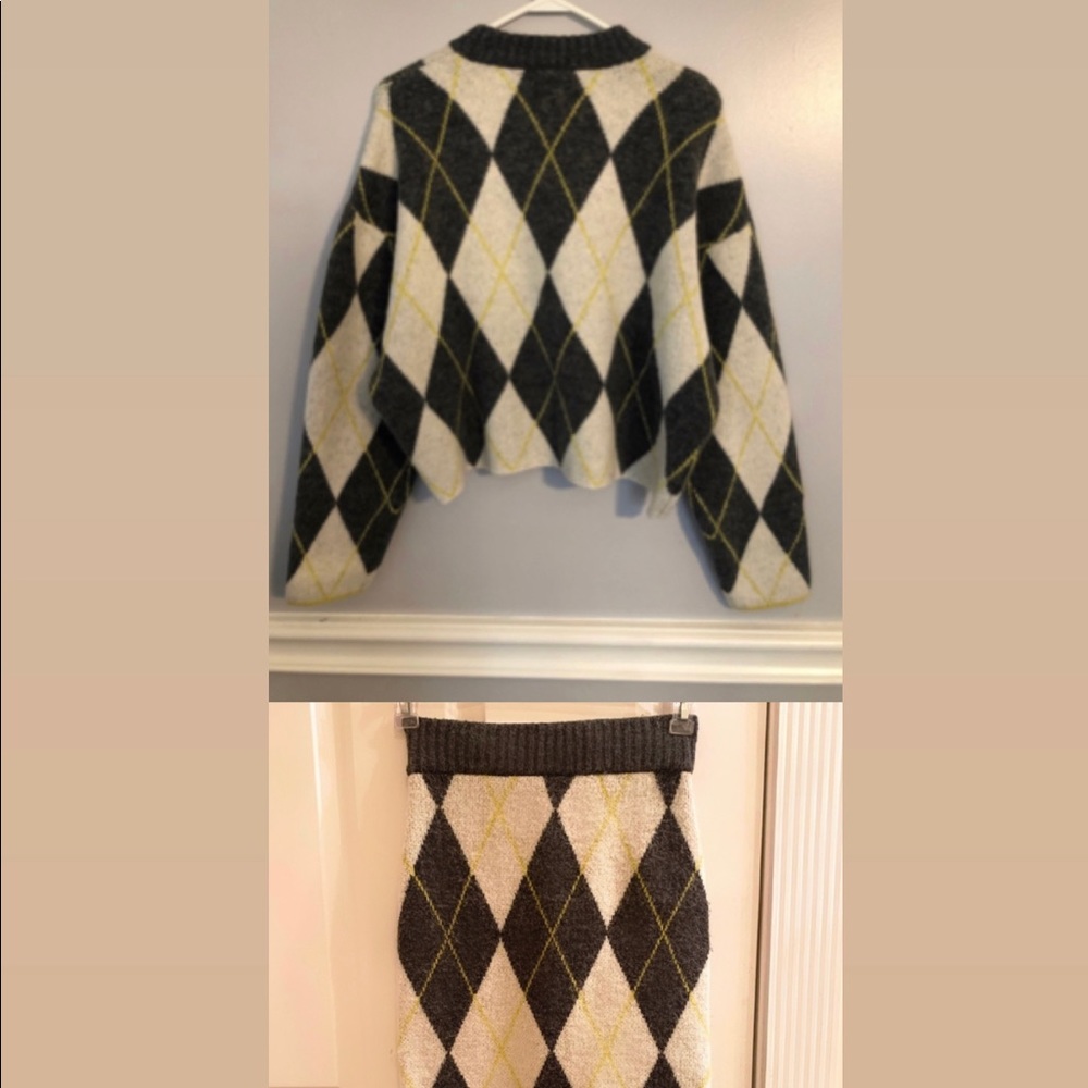 Pringle of Scotland X H&M Knit Skirt Set